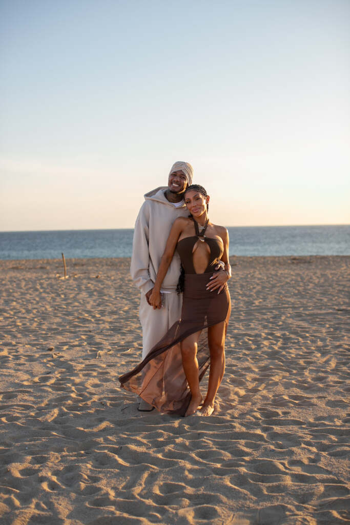 Nick Cannon and Abby De La Rosa at Nobu Residences