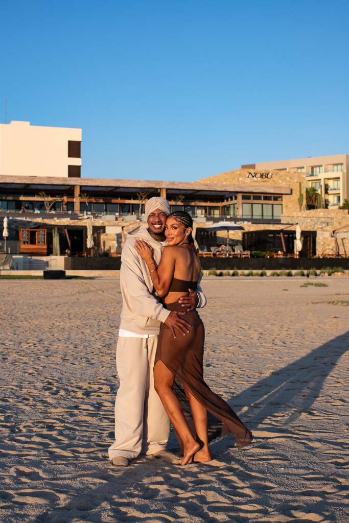 Nick Cannon and Abby De La Rosa at Nobu Residences