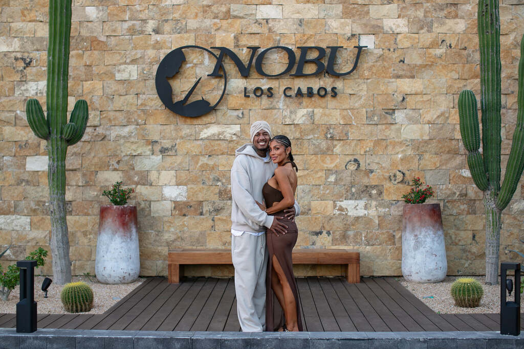 Nick Cannon and Abby De La Rosa at Nobu Residences