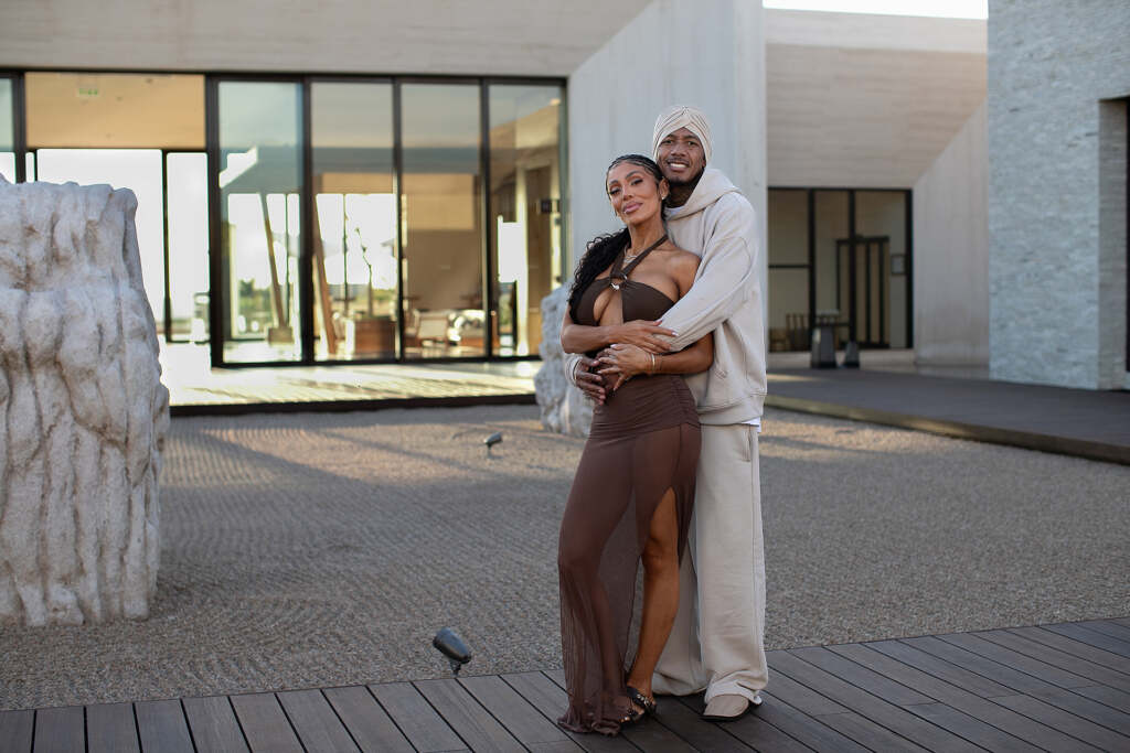 Nick Cannon and Abby De La Rosa at Nobu Residences