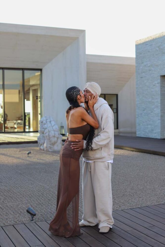 Nick Cannon and Abby De La Rosa at Nobu Residences