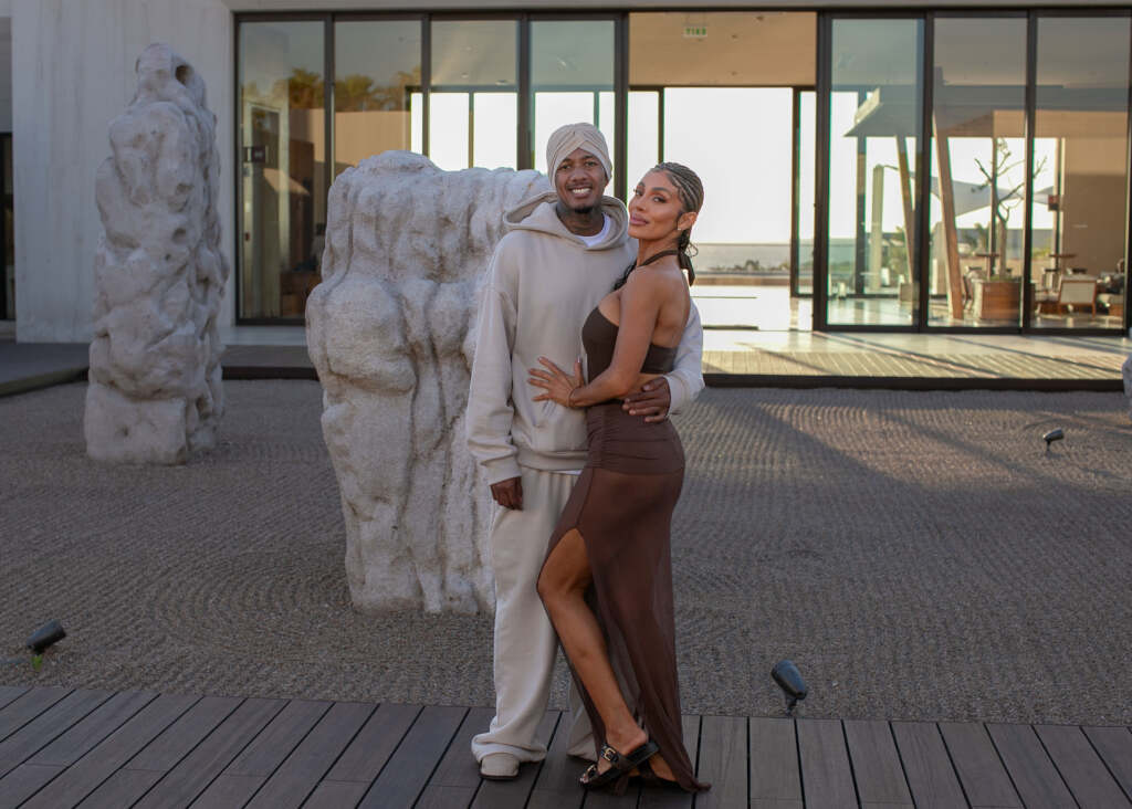 Nick Cannon and Abby De La Rosa at Nobu Residences