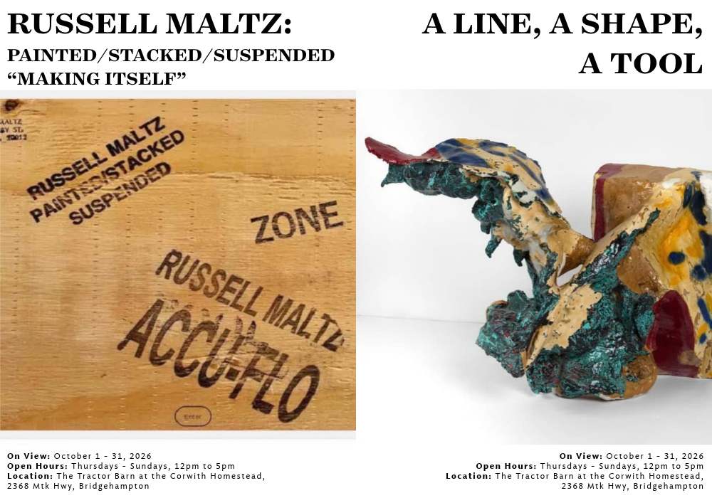 A Line, A Shape, A Tool & Russell Maltz: Painted/Stacked/Suspended "Making Itself"